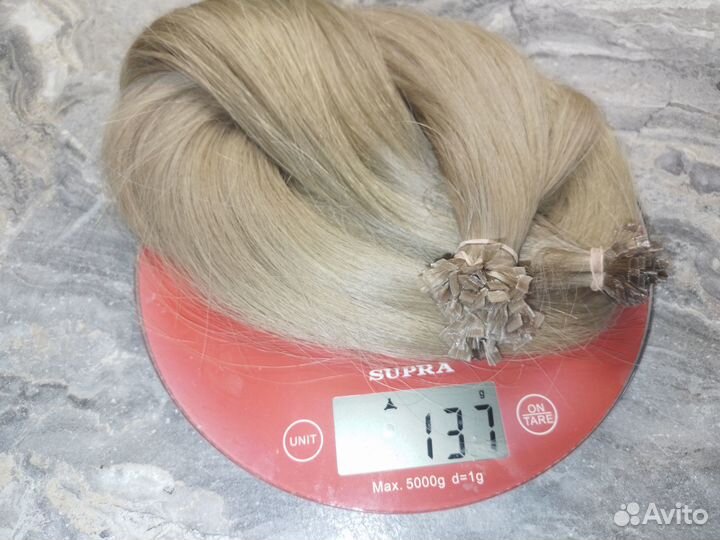 Волосы для наращивания, блонд