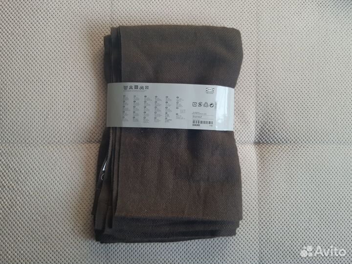 Плед коричневый Henrika (180x120) (IKEA) (Новый)