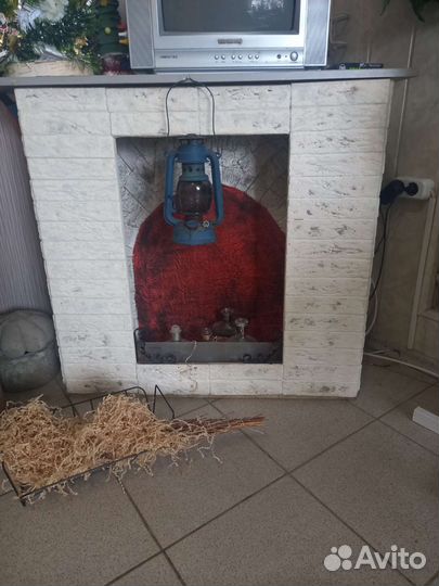 Фальш камин.отделка плитка,основа дсп.с подсветкой