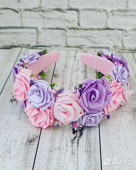 Ободок для волос ручной работы