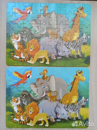 Пазлы деревянные 60 шт