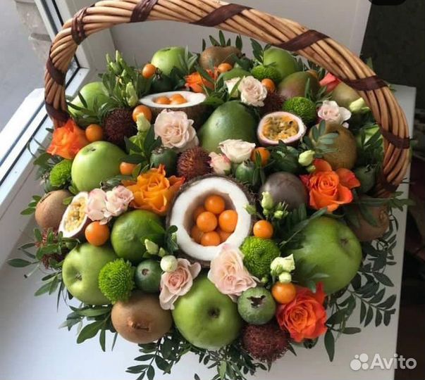 Съедобные букеты, фруктовые корзины