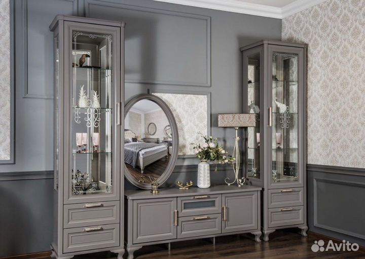 Комплект гостиной Мокко серый камень