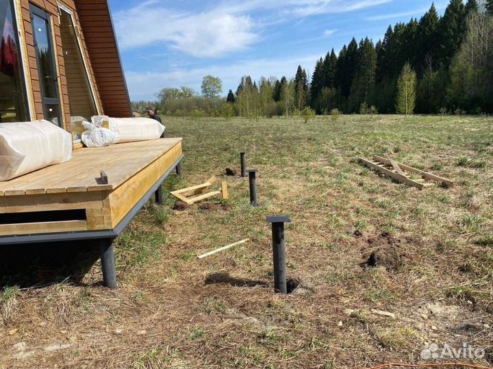 Винтовые сваи монтаж