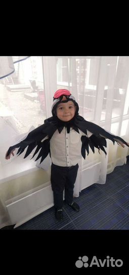 Новогодний Карнавальный костюм Грач, Ворон, Крылья