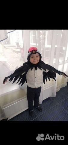 Новогодний Карнавальный костюм Грач, Ворон, Крылья