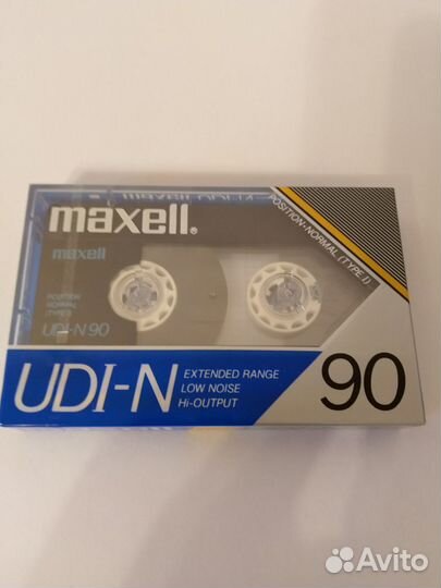 Аудиокассета Maxell UDI-N 90 редкая 1987г