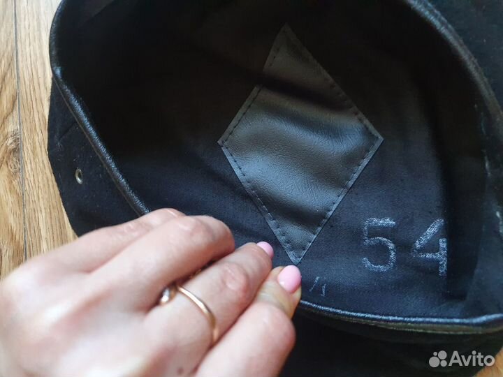 Берет черный военный р.54