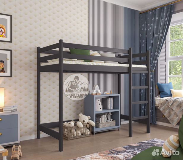Кровать чердак деревянная