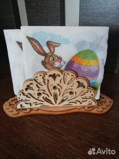 Салфетница деревянная