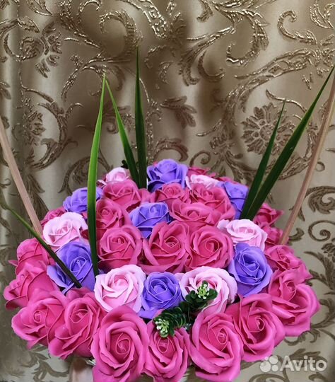 Букет из мыльных роз на день матери