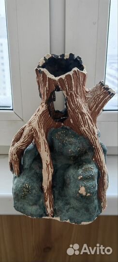 Искусственная коряга в аквариум