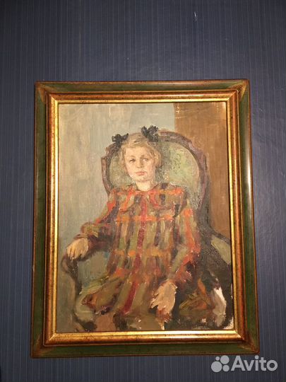 Вознесенский С. Л. 1952 СССР Картина Холст Портрет