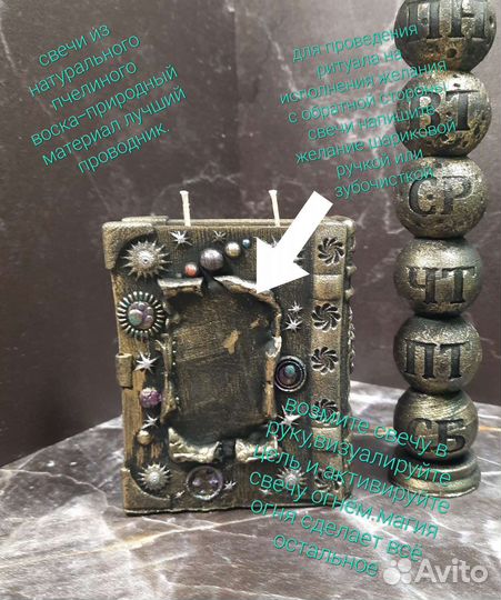 Интерьерные свечи -Книга Мага и энергия планет