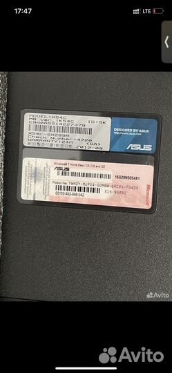 Игровой Asus X54C Intel core I3,4Gb