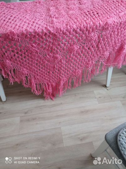 Платок шаль вязаная