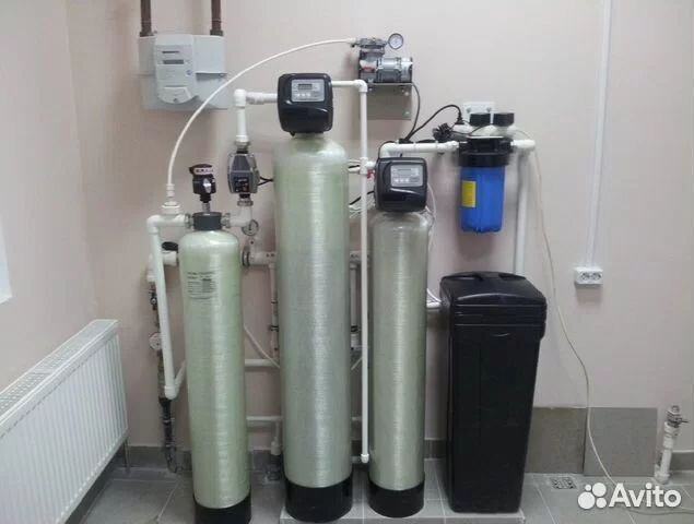 Система очистки воды на колонном фильтре