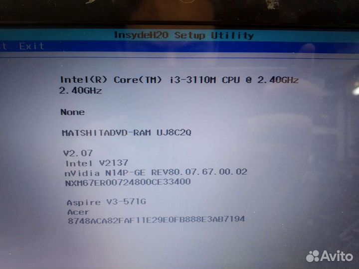 Процессор для ноутбука Intel Core i3-3110M (SR0T4)