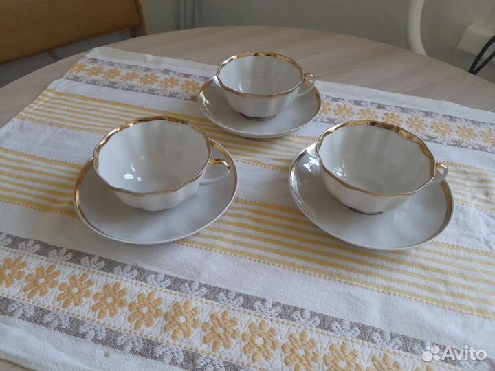 Три чайные пары Дулёво СССР