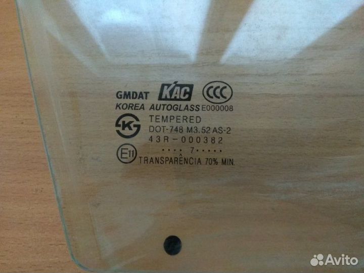 Стекло двери передней правой Chevrolet Lacetti