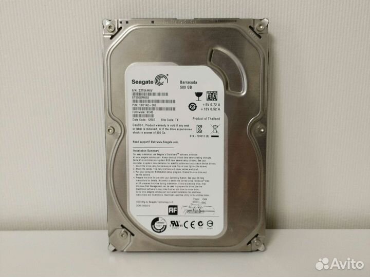 Жесткий диск seagate barracuda 500 gb