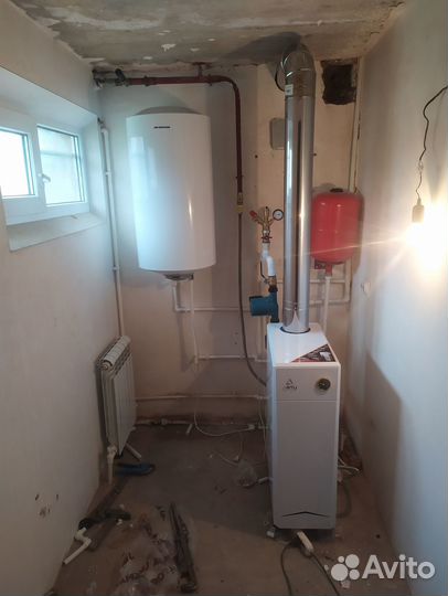 Монтаж отопления. Услуги сантехника. Теплый пол