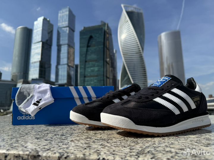 Кроссовки adidas sl72 черные,42,43 размер