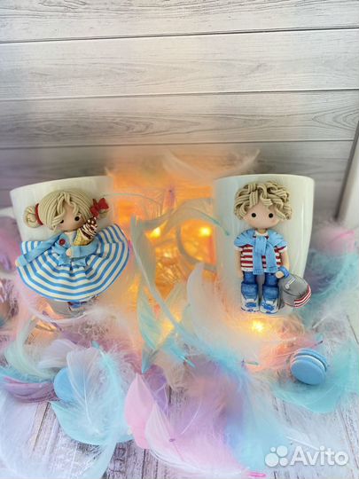 Кружки из полимерной глиной