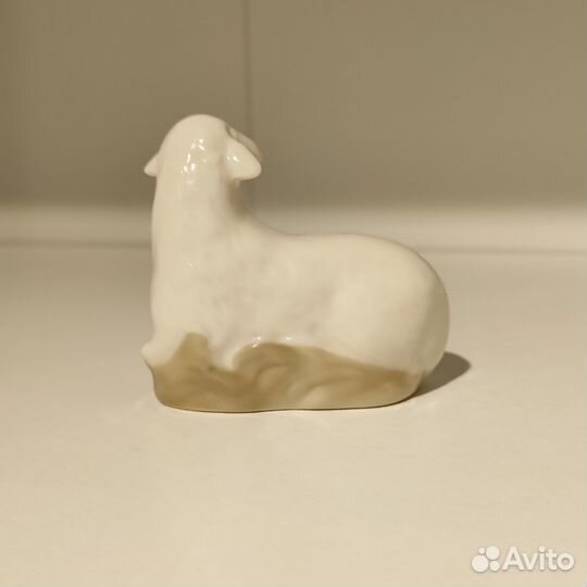 Фарфоровая статуэтка «Овечки», лфз, 1970-е