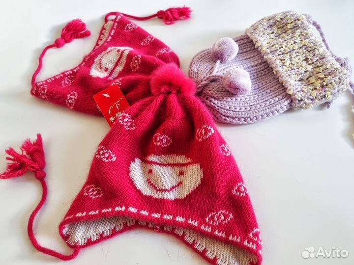 Шапка детская новая вязаная пакетом