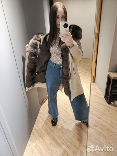 Парка с натуральным мехом 40 / 42