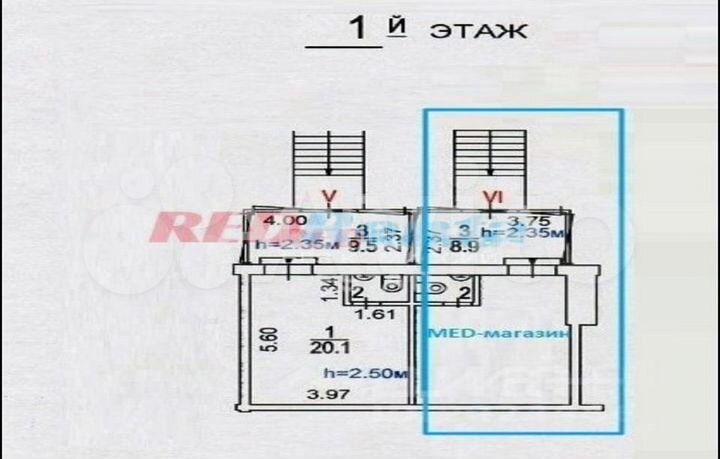 30,1 кв.м/Аренда торгового помещения/Зеленодольска