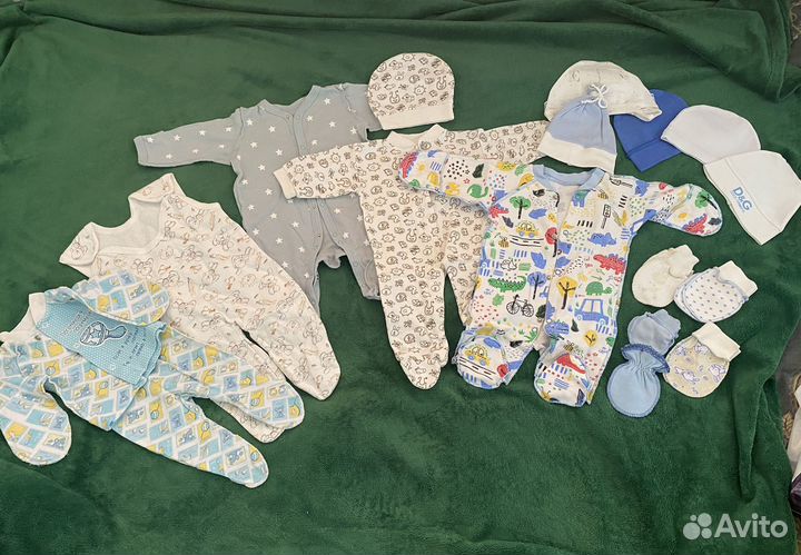 Пакет вещей на мальчика (0-3 мес)