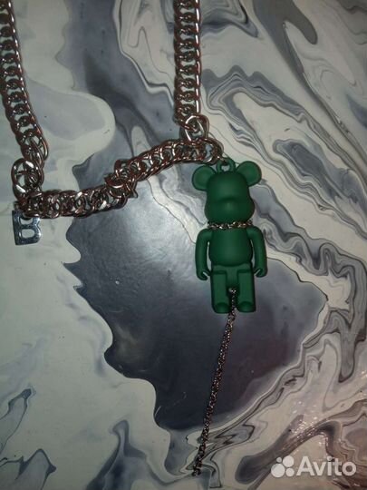 Bearbrick с цепочкой из титановой меди