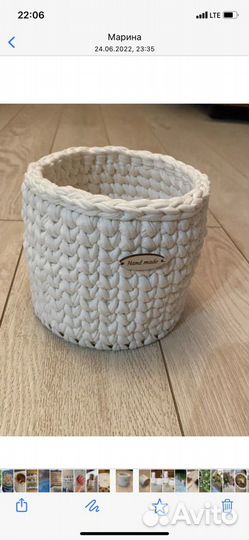 Корзина ручной работы, ковры, и т п. На заказ
