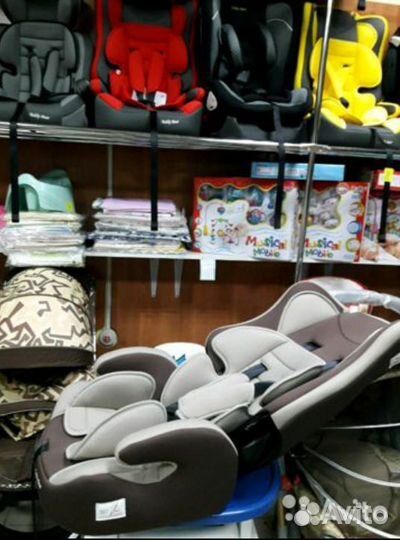 Новое автокресло 9-36 с наклоном спинки. арт 124