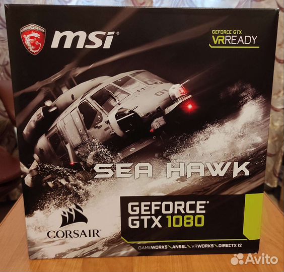 Видеокарта MSI GeForce GTX 1080 SEA hawk