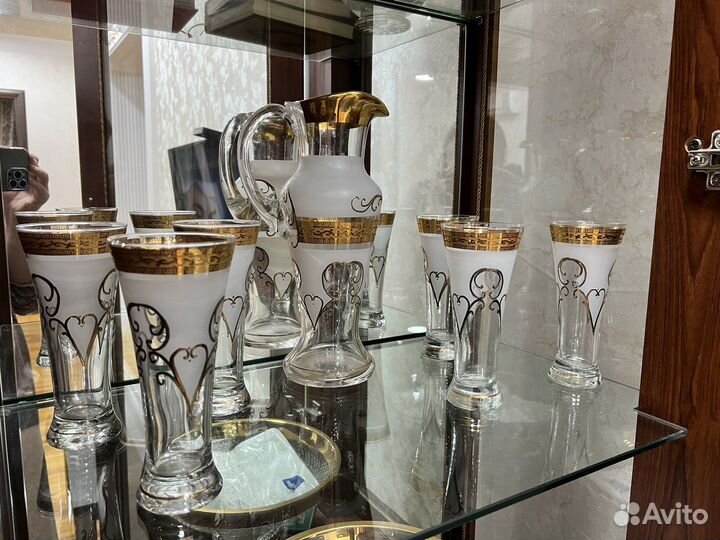 Графин хрустальный со стаканами