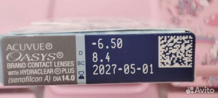Контактные линзы acuvue oasys -6,5