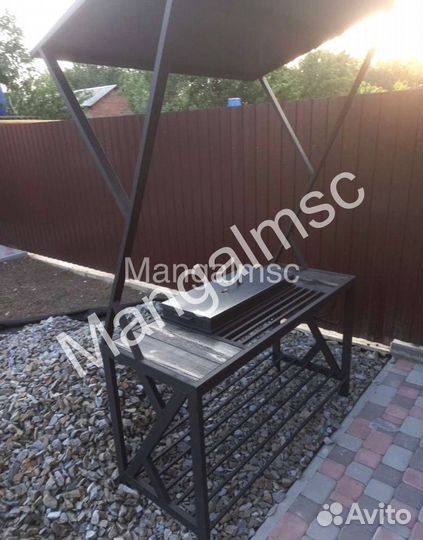 Кованные мангалы с крышей