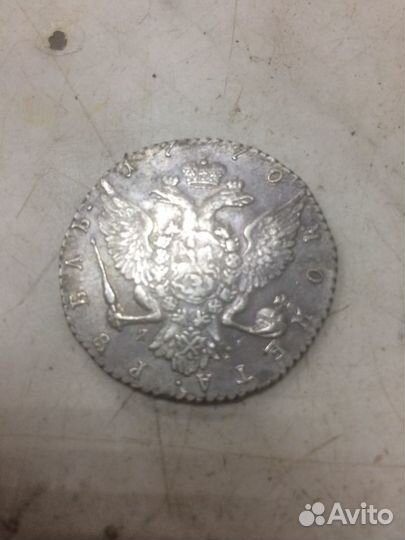 Монета 1 рубль 1770 года