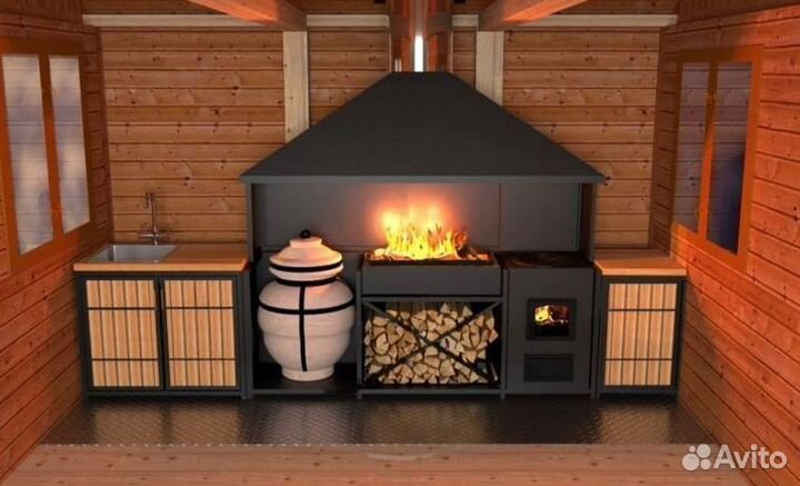 Мангал с Печкой