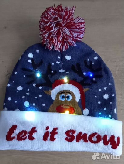 Шапка со светодиодами