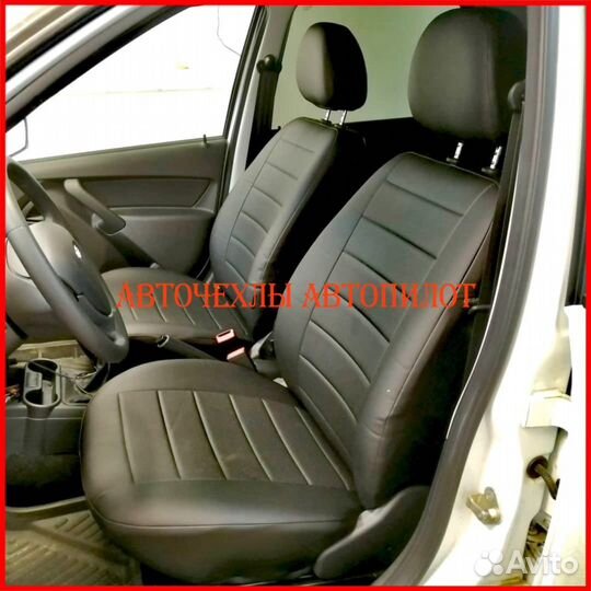 Чехлы Автопилот LADA Granta из экокожи чёрные