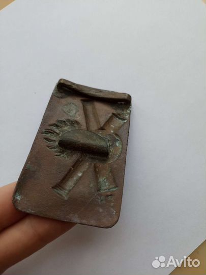 Пряжка царская гренада на пушках