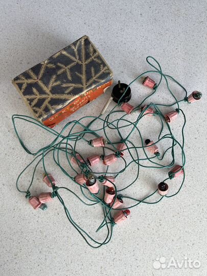 Елочная электрогирлянда СССР