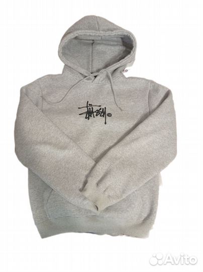 Худи stussy серое