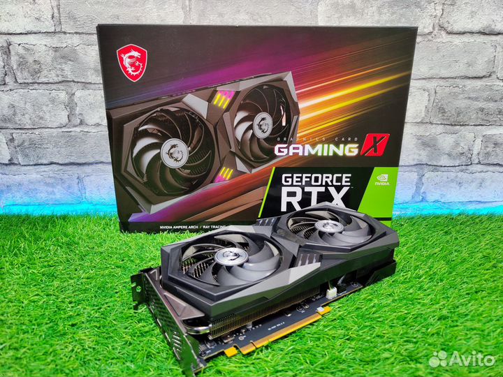 Видеокарта MSI RTX 3060 gaming X LHR гарантия