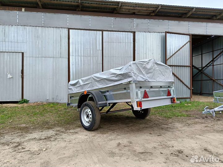 Прицеп легковой 2.5м полный комплект. Колëса, тент