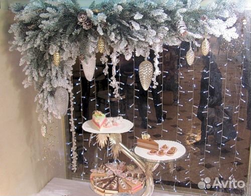 Новогоднее оформление витрин, Магазинов, салонов